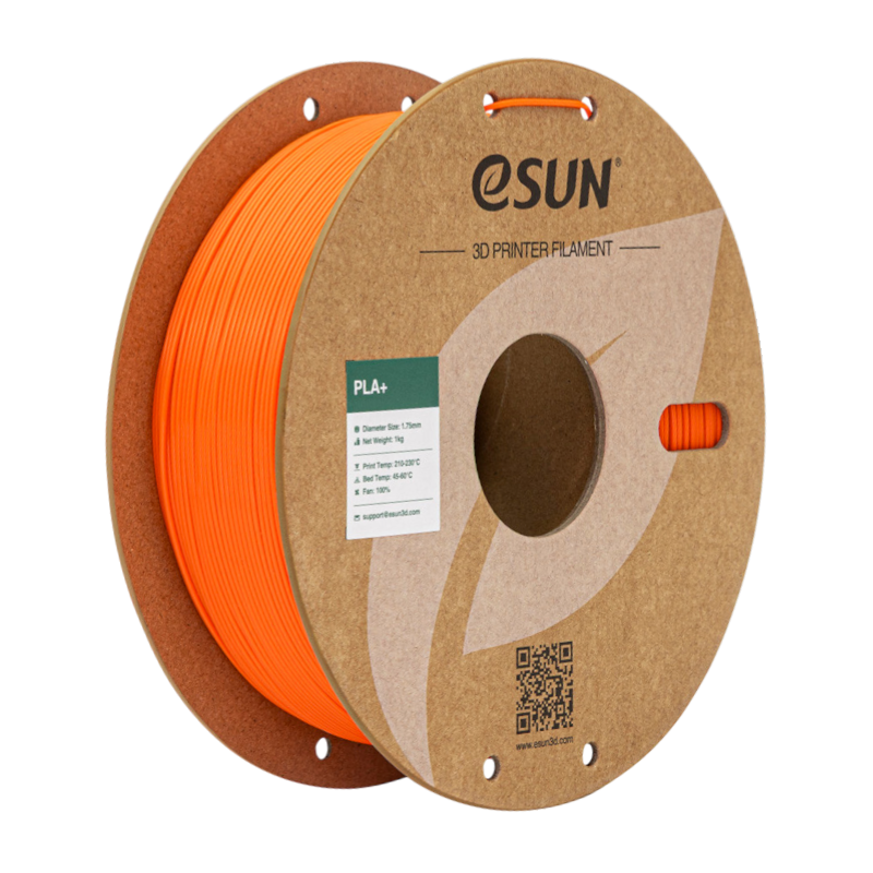 Філамент (пластик) для 3D принтера eSUN PLA+ 1кг, 1.75мм, помаранчевий (PLA+P175O1)